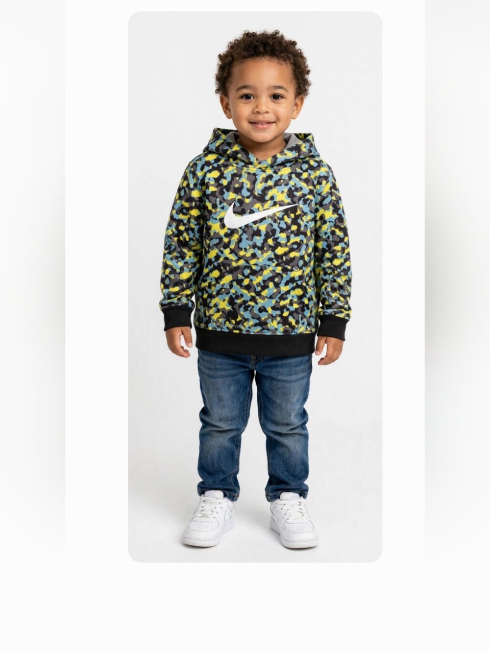 Nike Multicolor Camouflage Hoodie Sz 3 Toddler